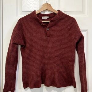 2/$30 Everlane Womens Small Brown The ReCashmere Stroopwafel Crew Neck Sweater